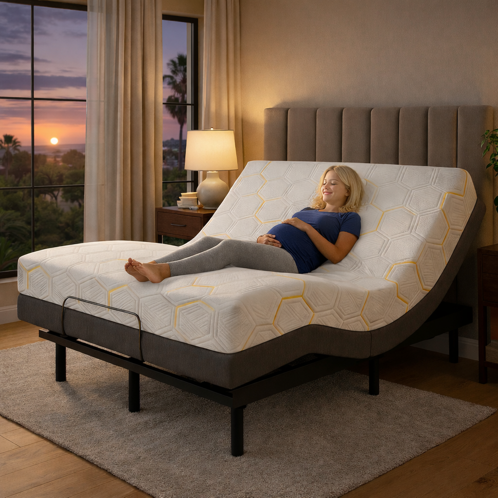 Adjustable bed benefits for pregnant women