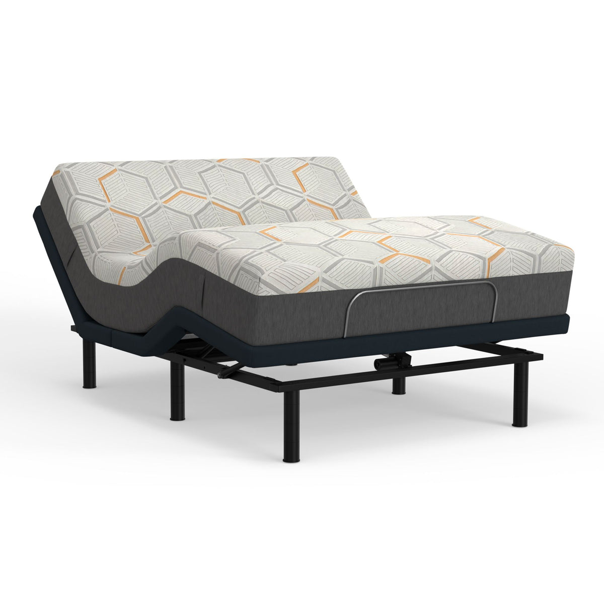king Adjustable Bed frame with 12" mattress