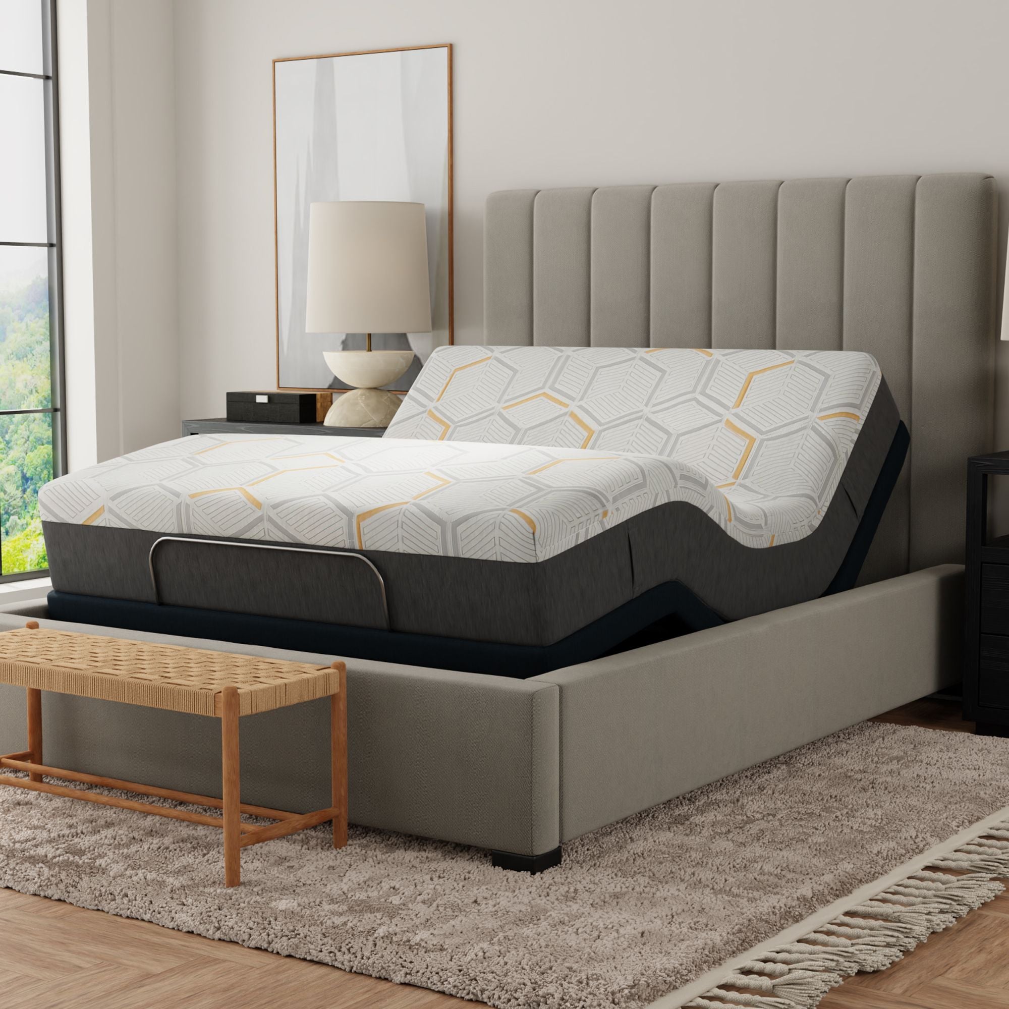 400 Series Adjustable Massaging Base + Choose Mattress