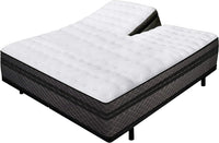 "14 inch split air mattress showing dual chamber design for couples"