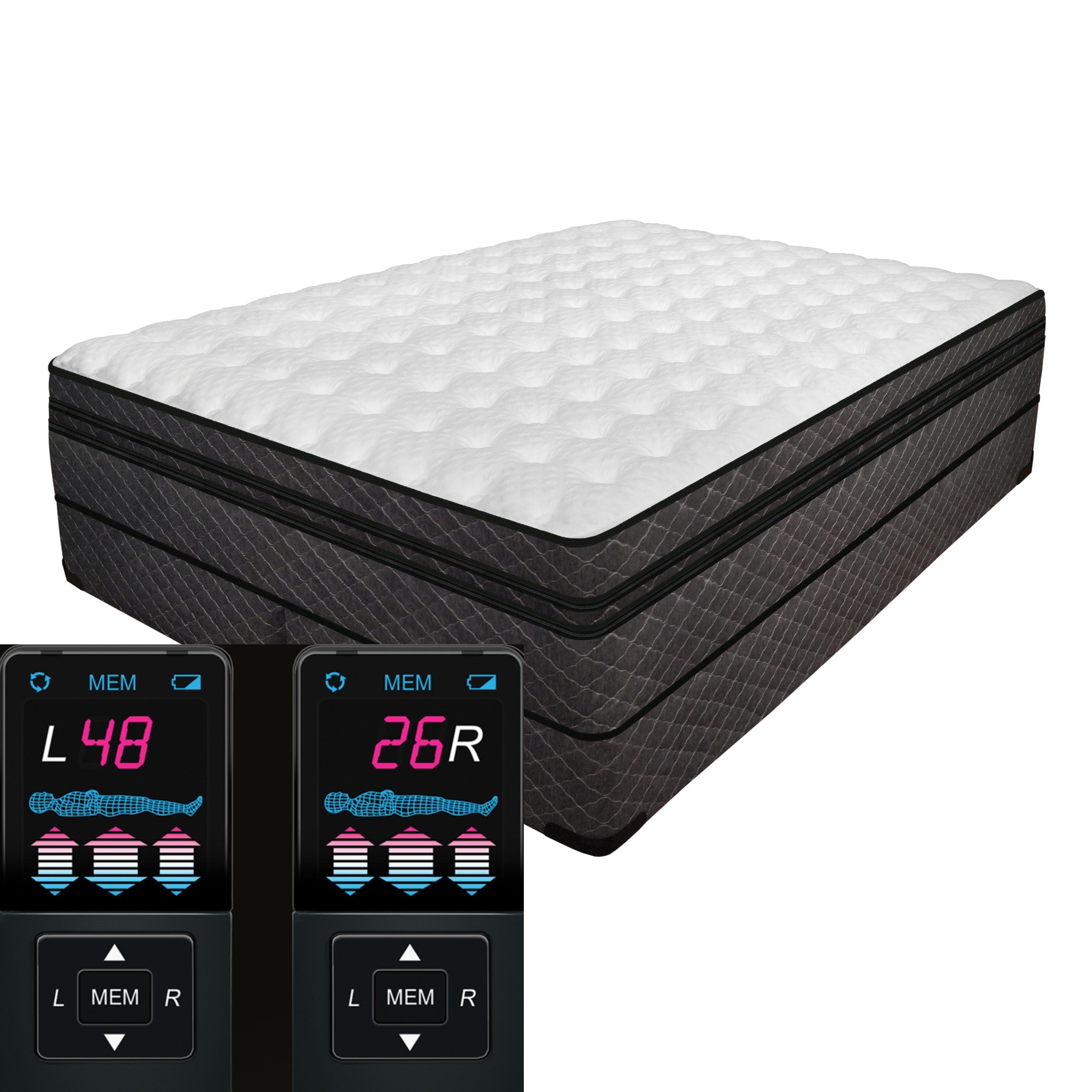 14" Air Adjustable 5" Super Pillow Top Mattress