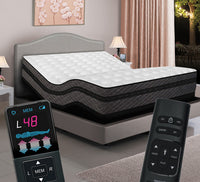 queen air adjustable bed with dual controls 