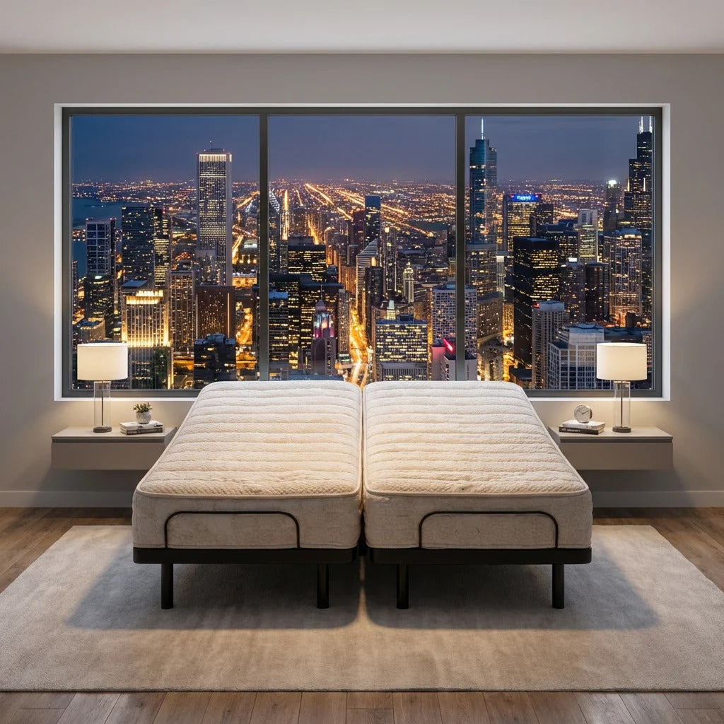 split queen adjustable mattress