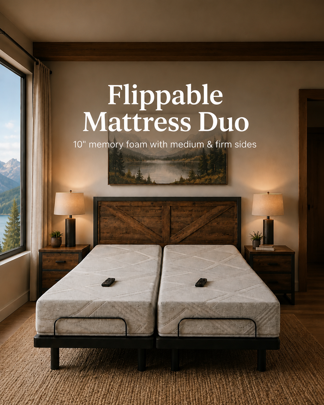 split queen mattress with medium or firm side