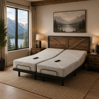 split queen mattress memory foam 