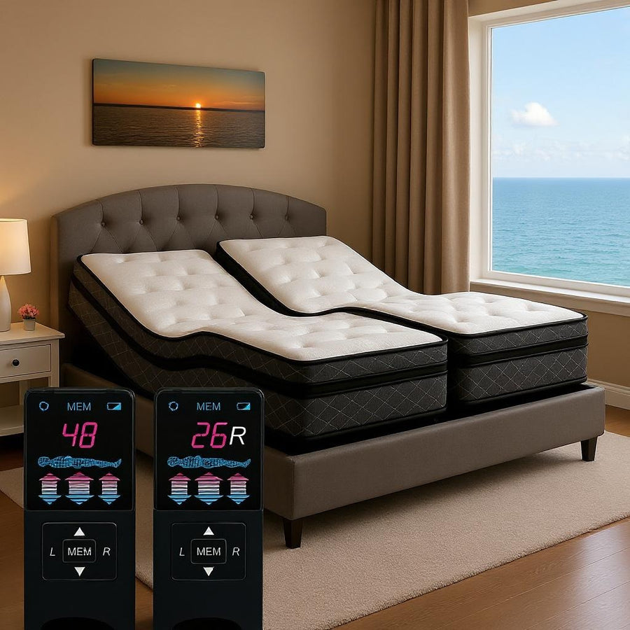 14" Air Mattress + Adjustable Massaging Base