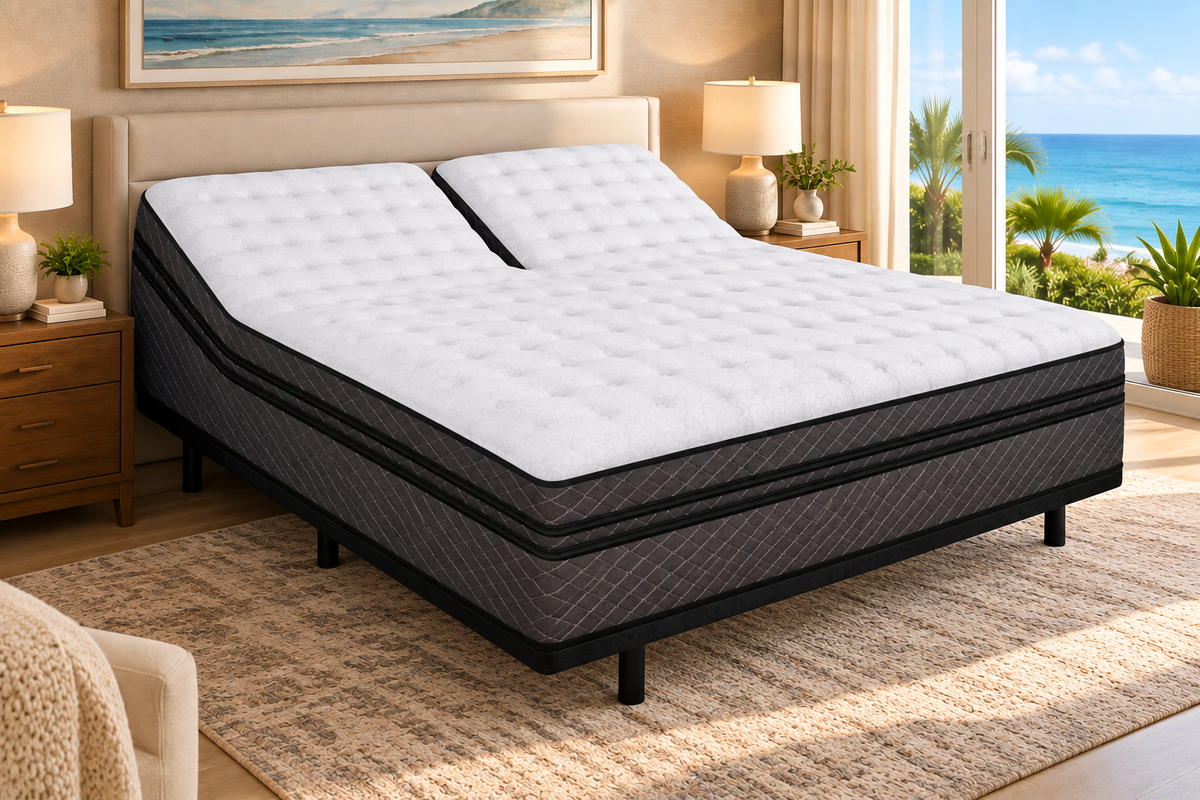 split top mattress air with adjustable firmness 