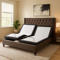  "400 series adjustable massaging bed base showing head and foot articulation"