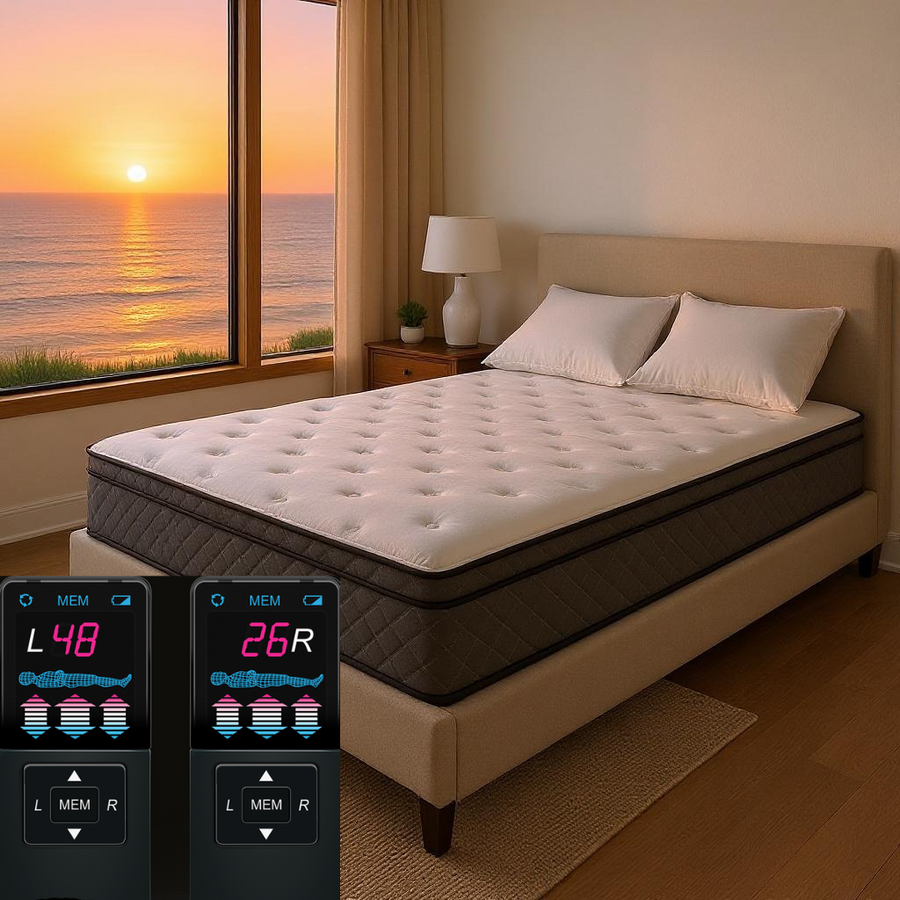 10" Air Mattress + Adjustable Massaging Base