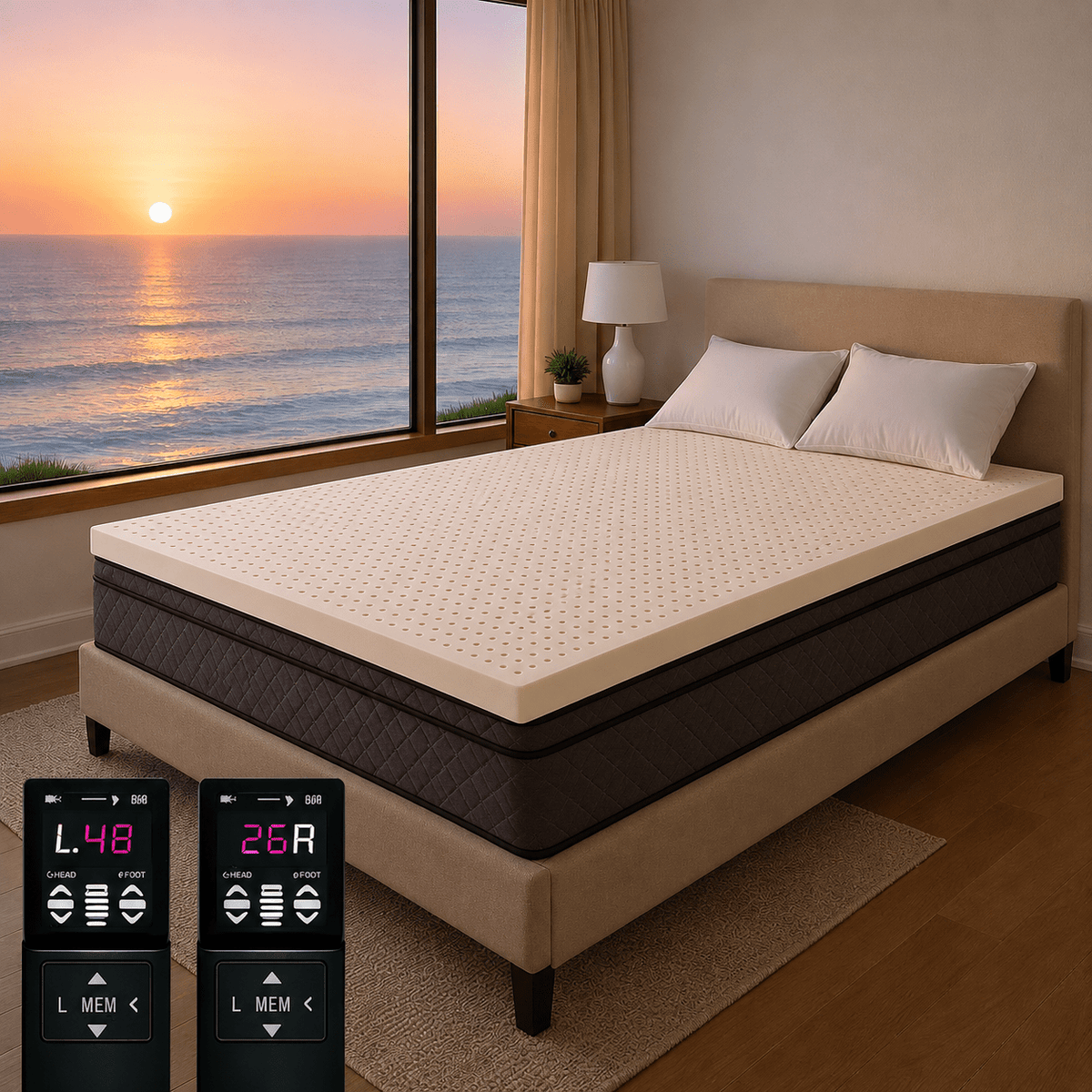 Latex Mattress Toppers - Beverly Hills Bed