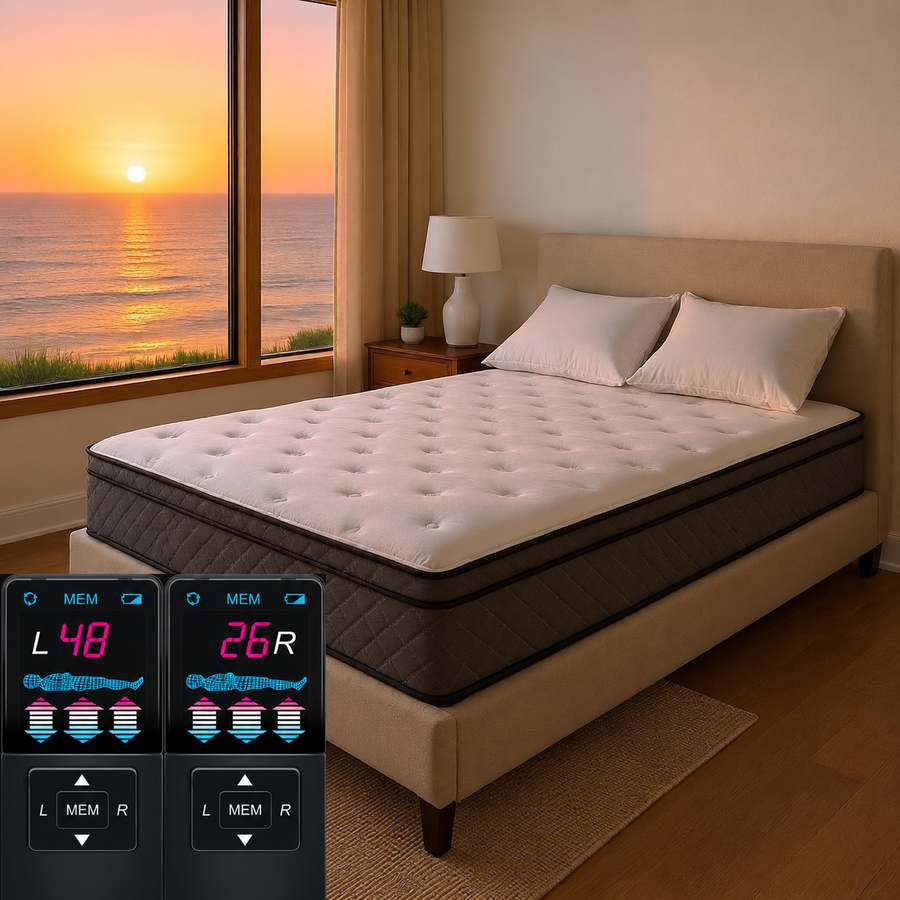 adjustable firmness mattress number sleep air bed 
