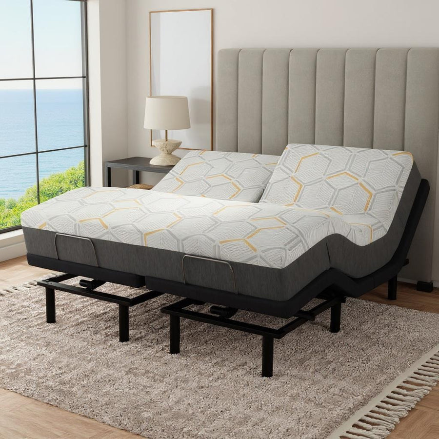 split top queen mattress with adjustable bed 