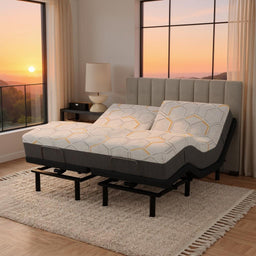 Split Top 12" + Adjustable Massaging Base (Medium Firm)