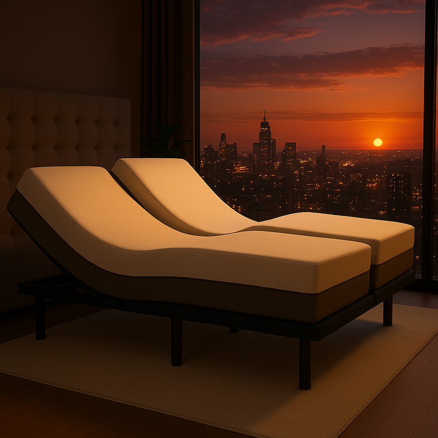 400 Series Adjustable Massaging Base + Choose Mattress