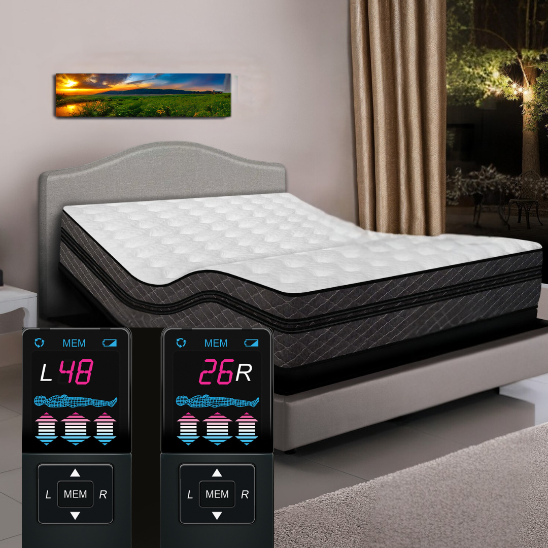 10" Air Mattress + Adjustable Massaging Base