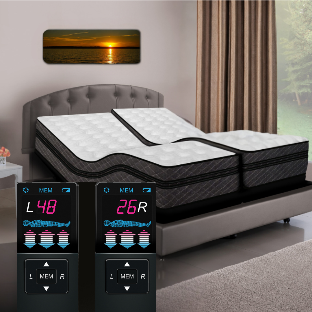 10" Air Mattress + Adjustable Massaging Base