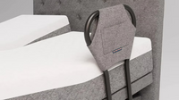  "Smart senior bed in elevated position showing head and foot articulation"
