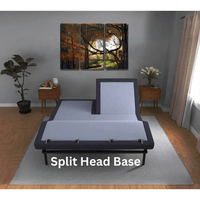 Split Top 13" + Adjustable Massaging Base (Firm) - Beverly Hills Bed