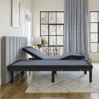 Bed Tech BT 3000 adjustable bed base side view with positioning controls