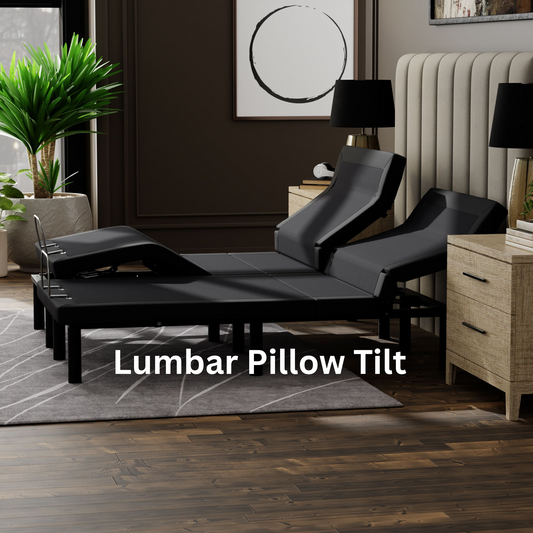 500 Series Lumbar Pillow Tilt Massaging Adjustable Bed Base