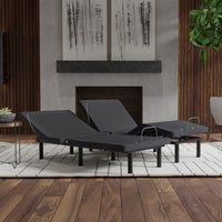  "Wallhugger adjustable base side view showing massage zones and lumbar support"