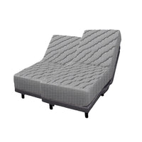  "Split queen hybrid mattress set showing two separate mattresses"