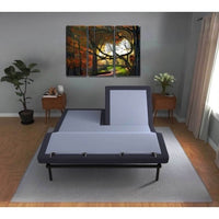 "3000 series adjustable massaging base with split top mattress compatibility"