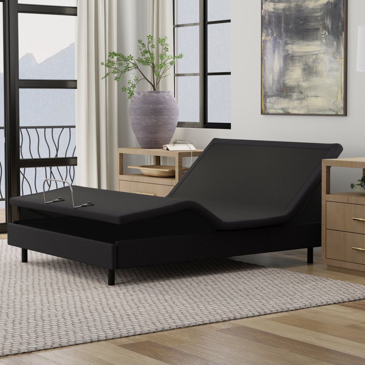 Hi Low Lift Massaging Adjustable Senior Bed with Voice Commmand