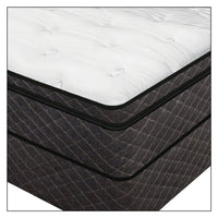 "air mattress corner detail showing premium construction and quilted cover"