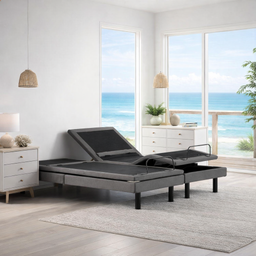 Malouf S755 Lumbar back support adjustable bed with wallhugger and App technology 