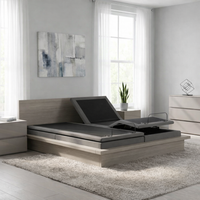 S755 Malouf adjustable base can lay flat without legs for platform beds 