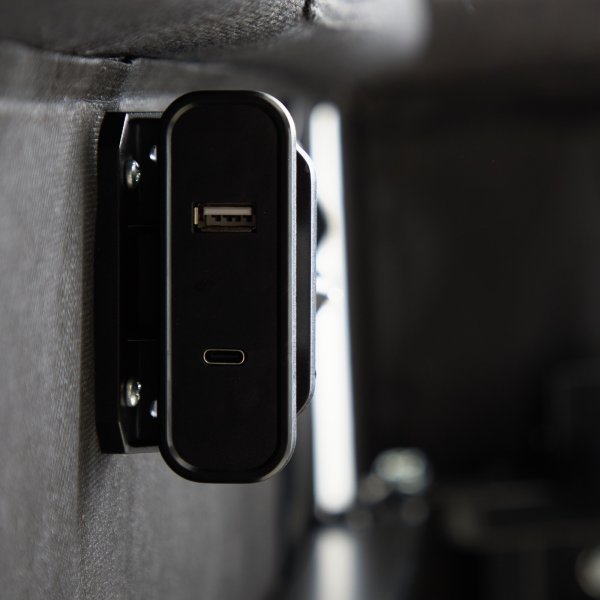 adjustable bed usb ports 