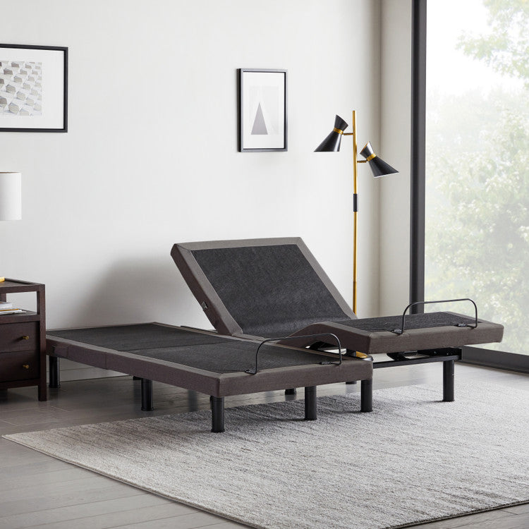 Queen Split Base Split Queen Adjustable Bed with Memory Foam Mattress · Beverly Hills Bed