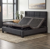  "Malouf adjustable massaging bed base with wireless remote control"