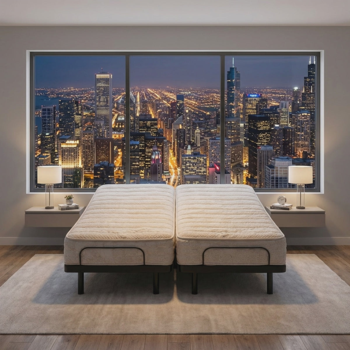 split adjustable bed latex mattress video