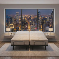 split adjustable bed latex mattress video