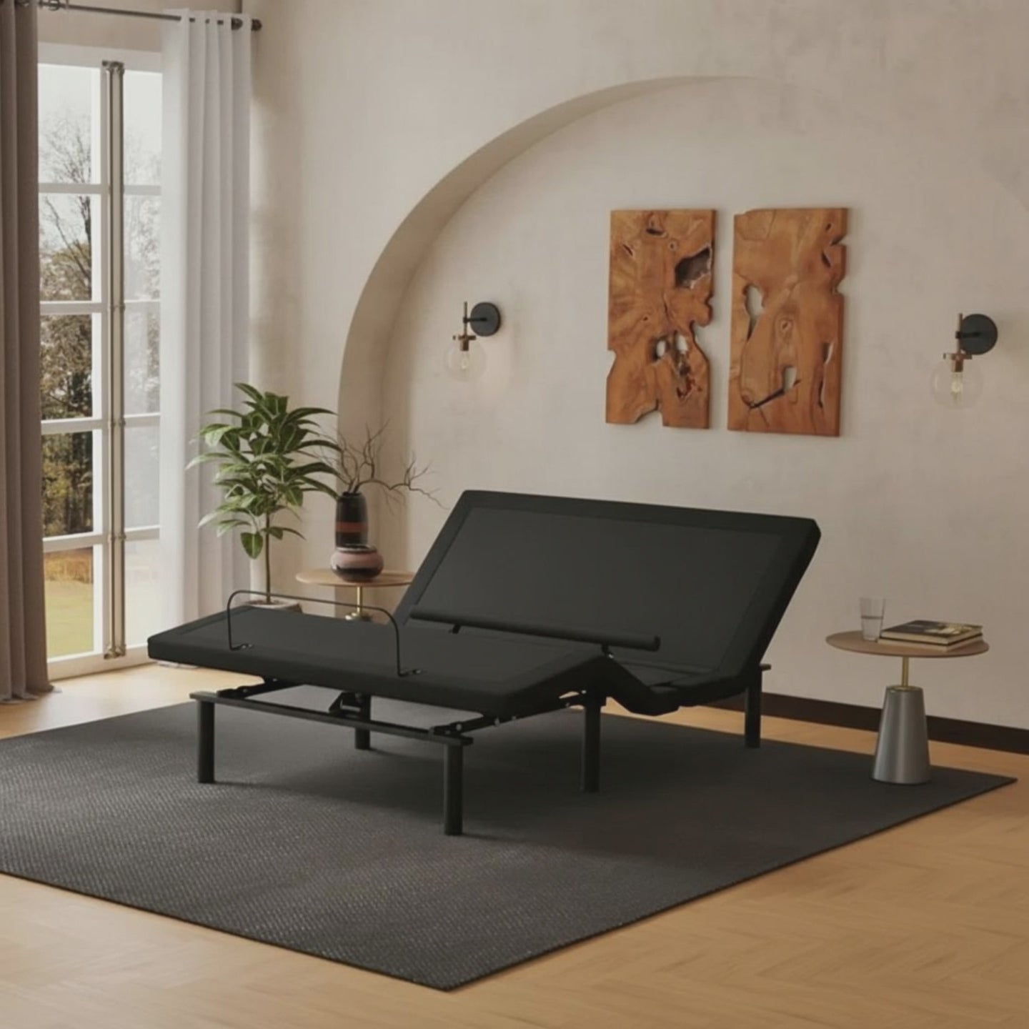 Ergomotion Rio 5 Lumbar, Pillow Tilt, Massaging Wallhugger Bed Base