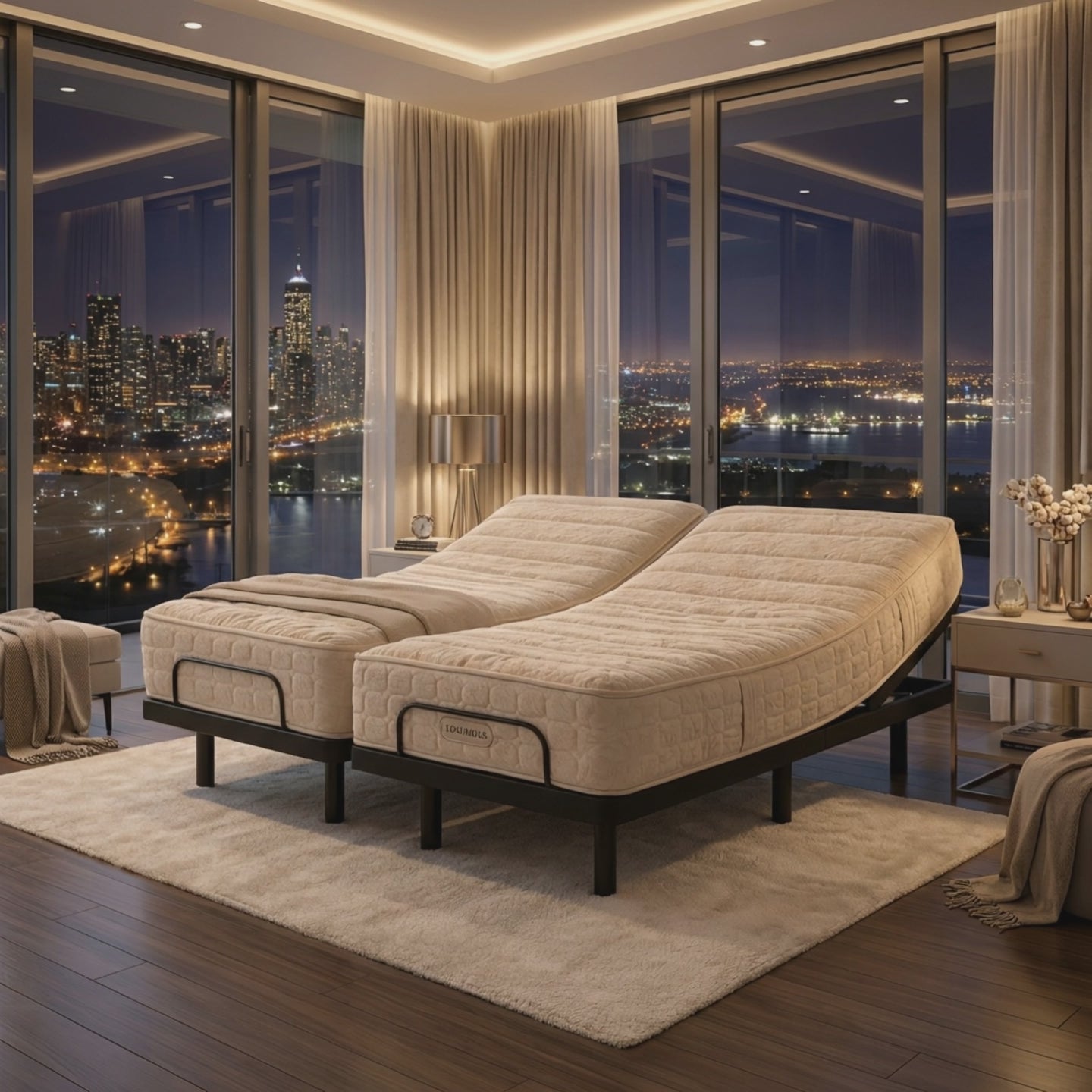 SPLIT QUEEN LATEX MATTRESSES 