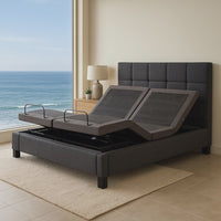Split Queen Zero G Adjustable Massaging Bed Base + Choose Mattress