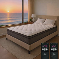 King air mattress in a luxury bedroom with ocean sunset view – Beverly Hills Bed"