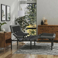 Rize Contemporary 4 Lumbar Pillow Tilt Adjustable Massaging Bed Base