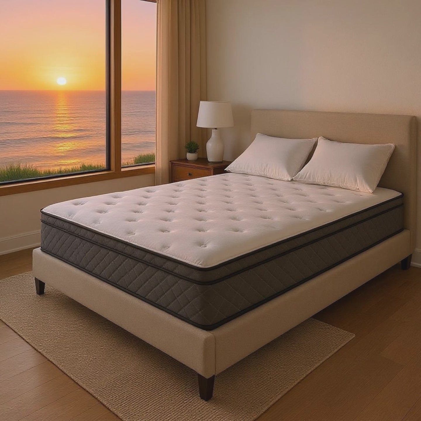 10" Air Mattress + Adjustable Massaging Base