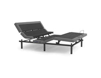"Rize Contemporary 4 lumbar adjustable base flat position showing modern design"