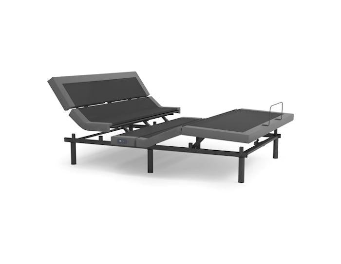 Rize Contemporary 4 Lumbar Pillow Tilt Adjustable Massaging Bed Base