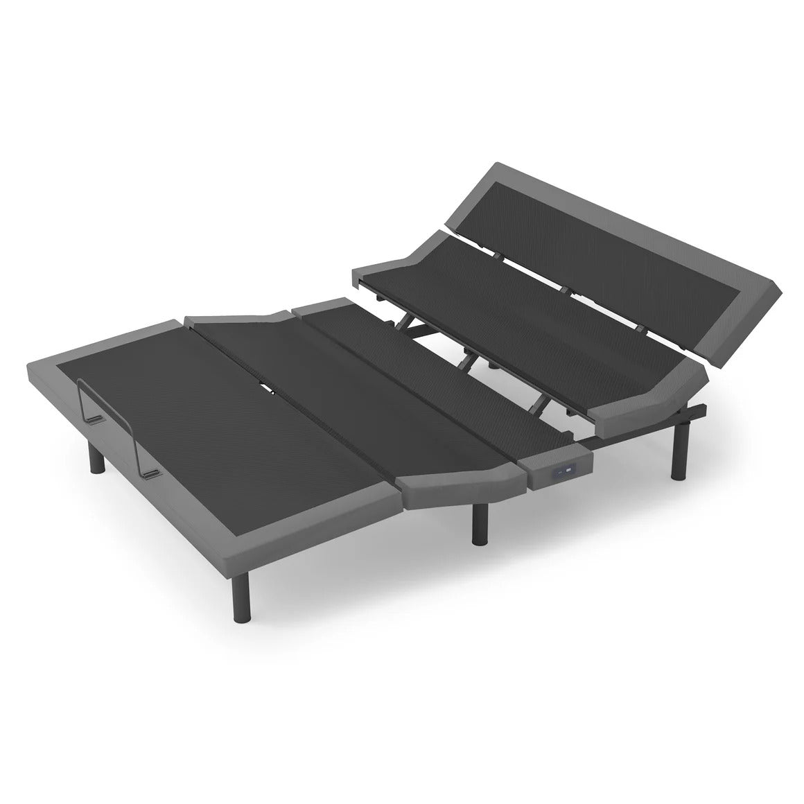 Rize Contemporary 4 Lumbar Pillow Tilt Adjustable Massaging Bed Base