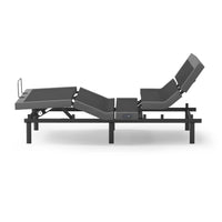 "Rize Contemporary 4 adjustable bed showing zero gravity position"