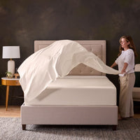 "Affordable cotton sheet set with clean, fresh feel for everyday comfort"