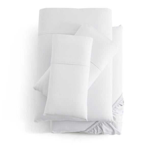 "Stack of breathable bamboo rayon bedding sheets perfect for hot sleepers"