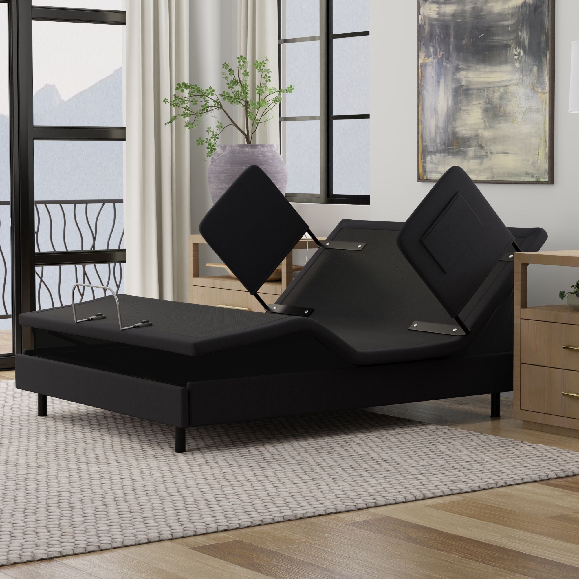 Hi Low Lift Massaging Adjustable Senior Bed with Voice Commmand