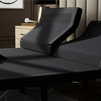 "500 series adjustable base side view showing pillow tilt and lumbar adjustment"